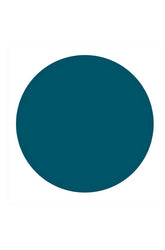 The matte teal color of a circle sample color Pantone in white background